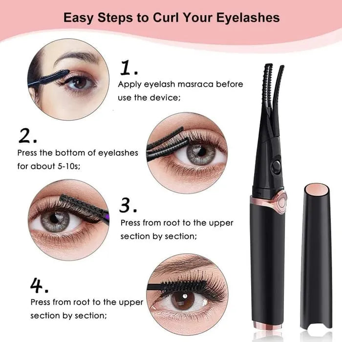 Rechargeable Heated Eyelash Curler for Quick Heating Curling