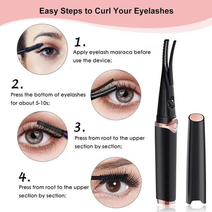 Rechargeable Heated Eyelash Curler for Quick Heating Curling